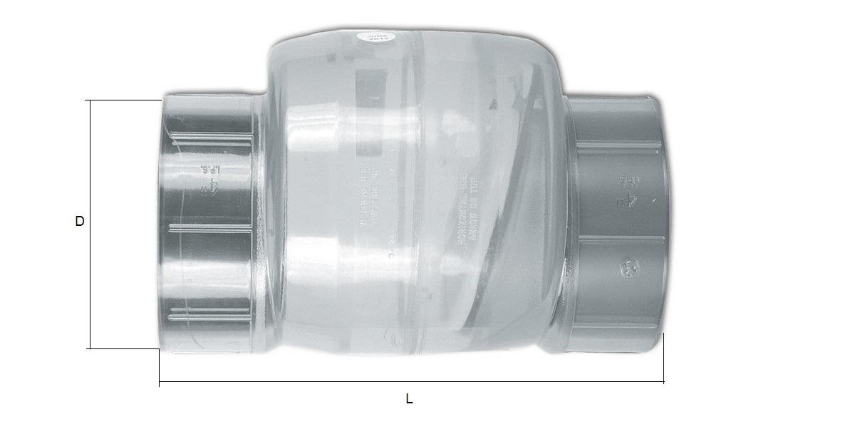 Clapet anti-retour à clapet et fermeture manuelle PVC diamètre 110mm CARV -  NICOLL